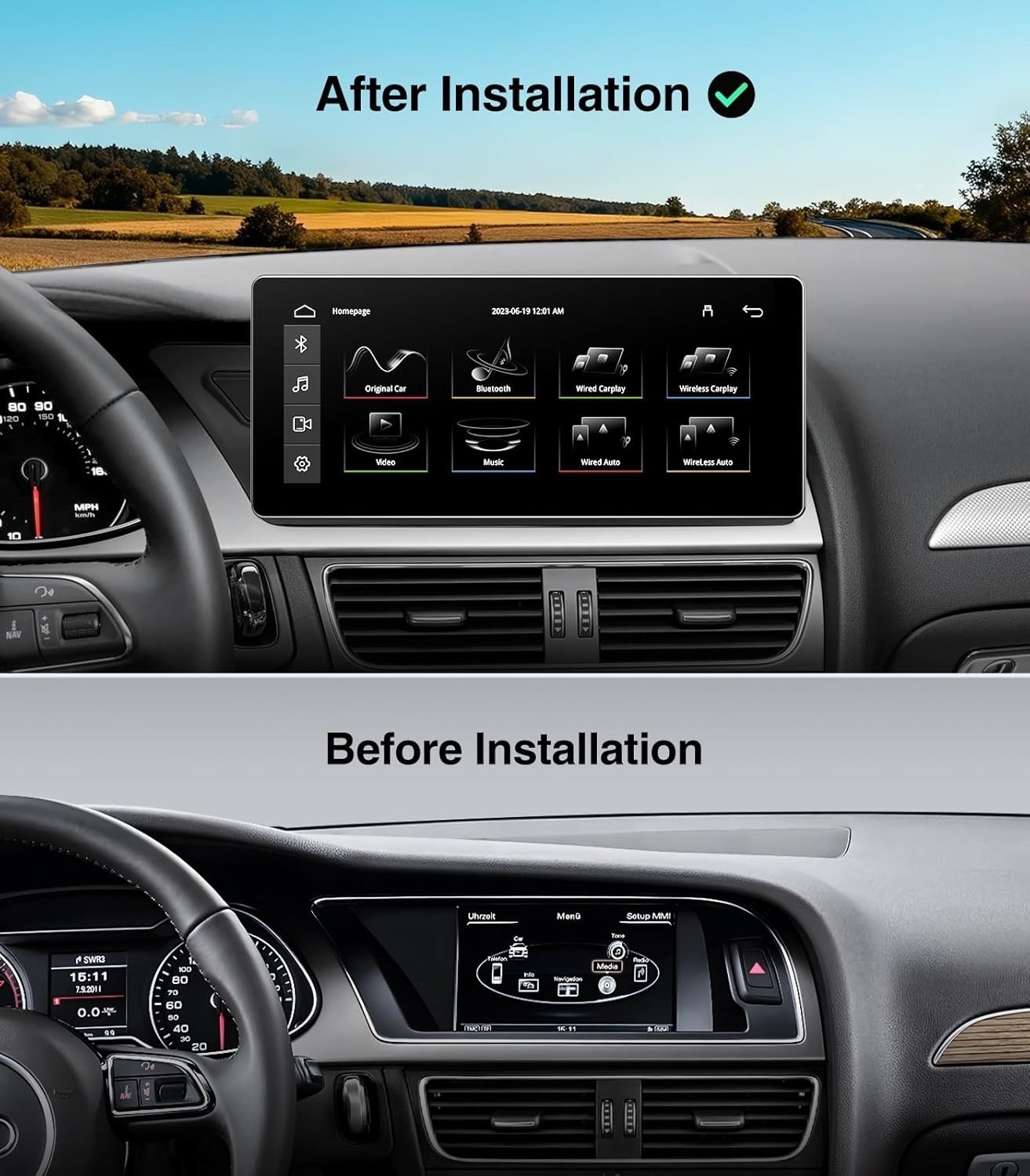 10.25″ Linux Stereo for Audi 2009-2016 w/ Touchscreen – READ FOR COMPATIBILITY