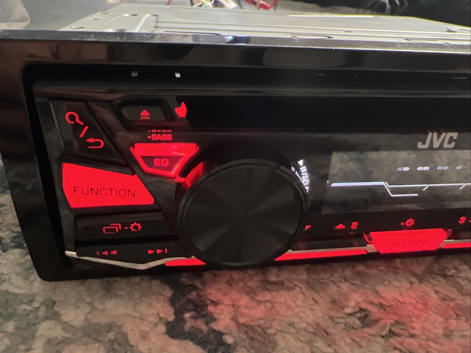 JVC KD-R370 Car Stereo CD MP3 WMA Player Radio Receiver – Turn On