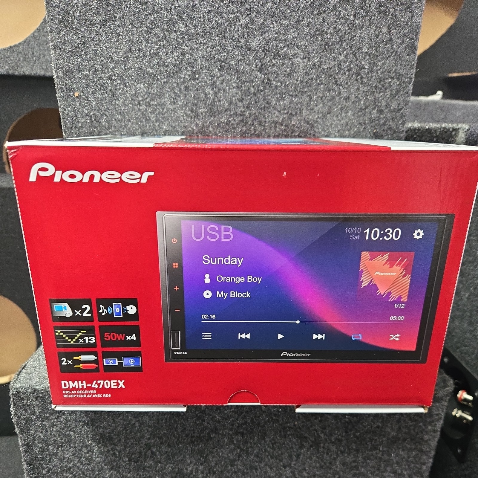 Pioneer DMH-470EX 7” Capacitive Touchscreen Digital Media Receiver DMH470EX