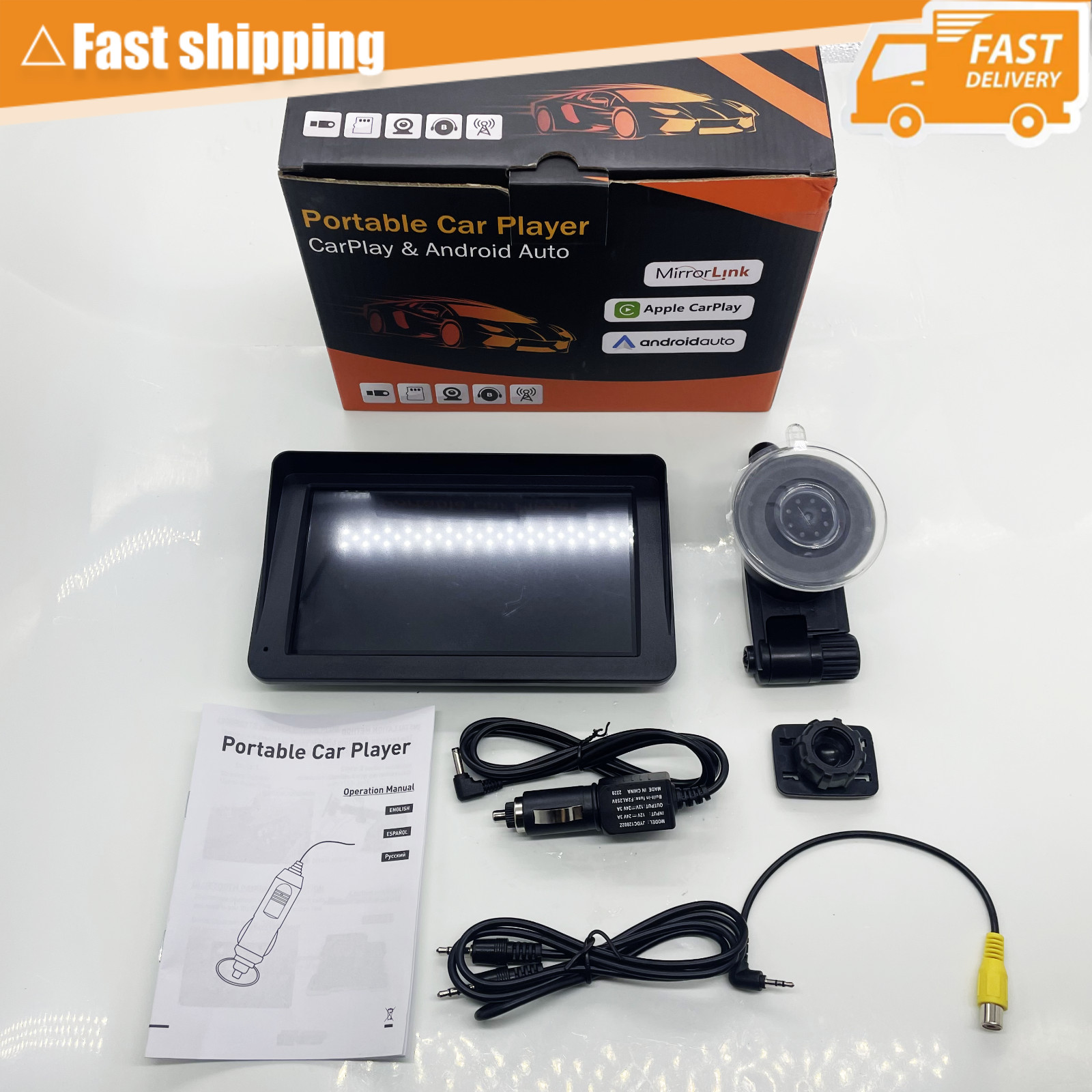 GPS Navigation 7inch IPS Car Radio Portable Touch Screen Multimedia Video Player
