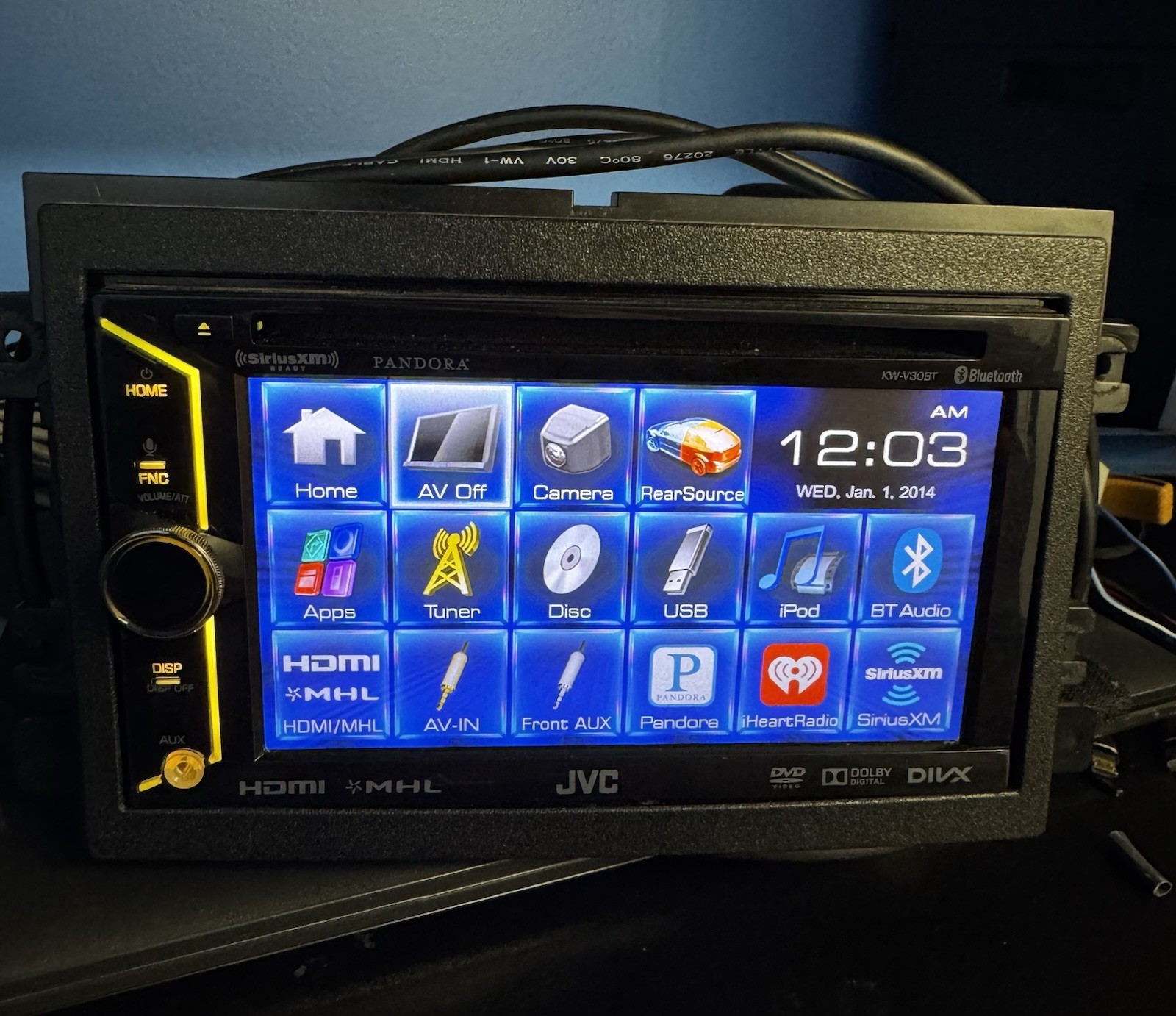 JVC KW-V30BT 6.2″ Touchscreen Receiver with DVD Player|Bluetooth|USB| HDMI Input