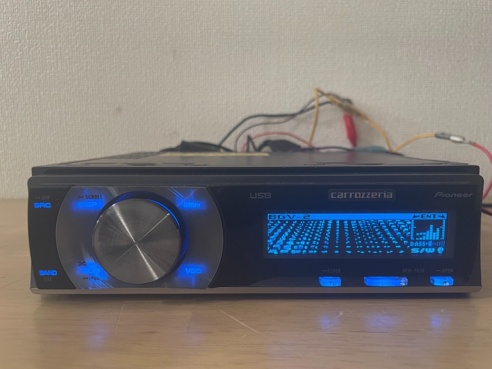 Pioneer Carrozzeria DEH-P630 1Din Car Audio CD Player Operation Confirmed