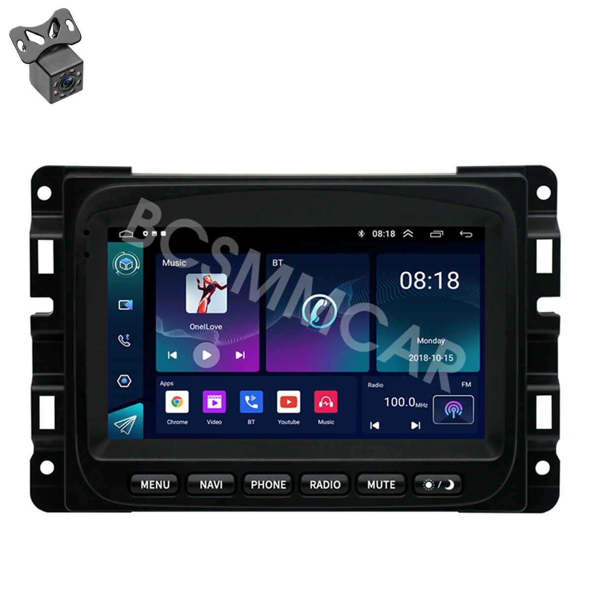 Car Stereo Radio Player GPS Navi WIFI BT W/Camera Fit For Dodge RAM 2013-2018