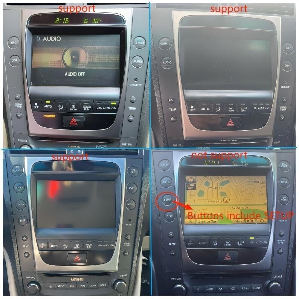12.8″ Android Car Radio for 2004-2011 Lexus GS300 350 430 450h CarPlay GPS 32GB