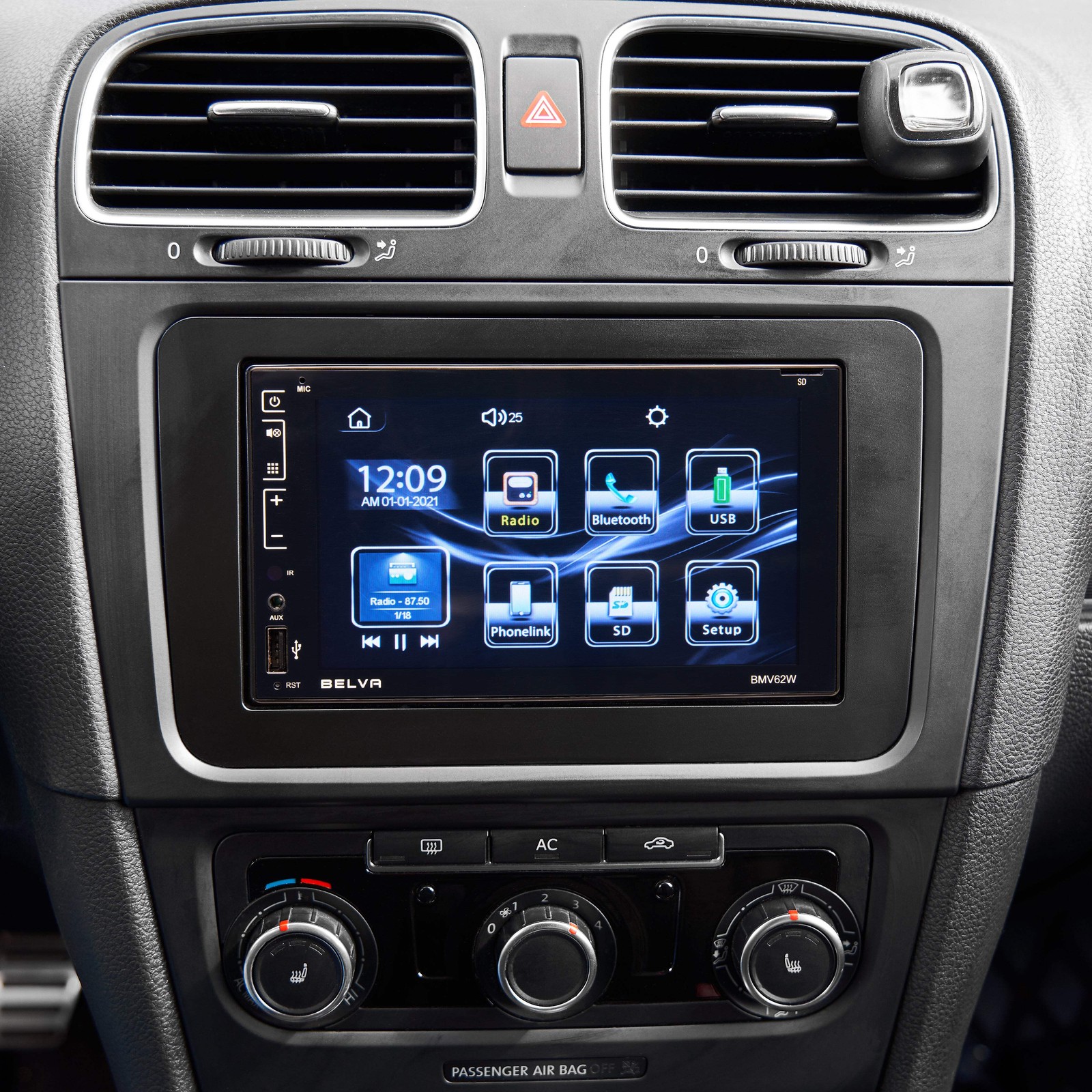 BMV62W 6.2″ Double DIN Touchscreen Bluetooth Car Stereo Receiver