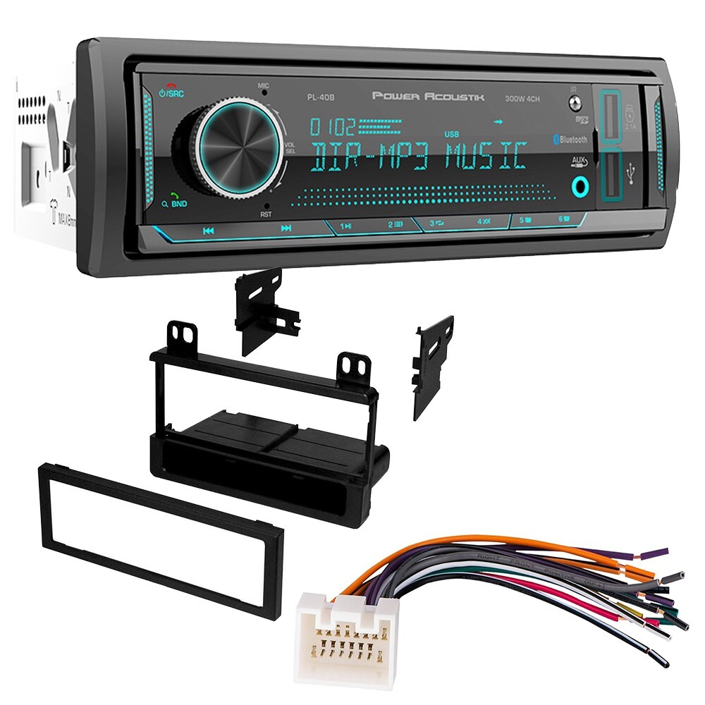 Single DIN Car Stereo Media Receiver & Install Kit for 1999-03 Ford F150 Pickup