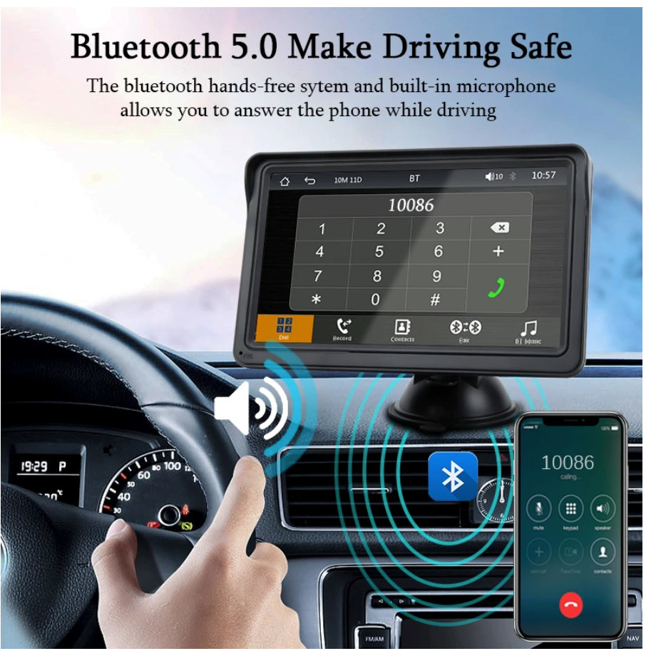 Apple CarPlay Android Auto Car Radio Multimedia Video Player Portable
