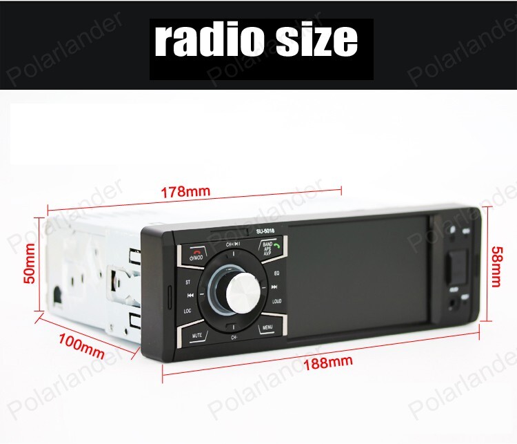 Single 1 DIN USB / TF card Bluetooth Car RadioMP5 remote control AUX/SD 4.1-inch