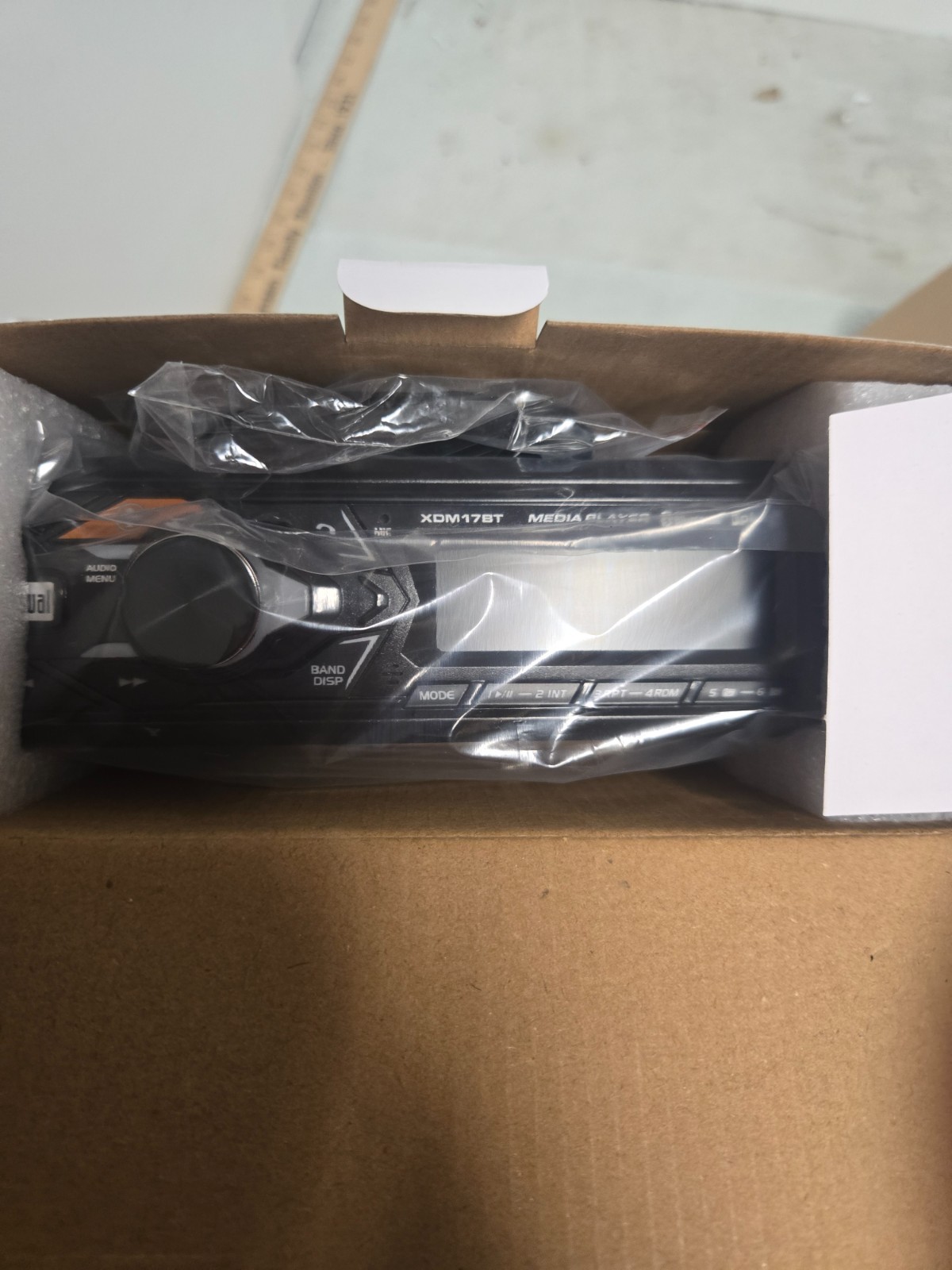 Dual bluetooth car stereo, AM FM, with speakers, XDM17SPK, new in package