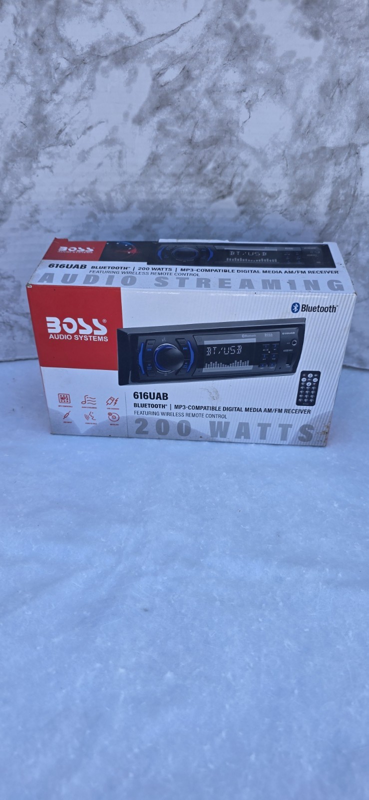 BOSS Audio Systems 616UAB Car Stereo With Bluetooth & Single DIN, MP3, Black