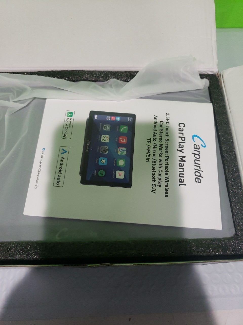 CARPURIDE C98 Wireless 9’’ Apple Carplay Android Auto GPS Navigation C Open Box