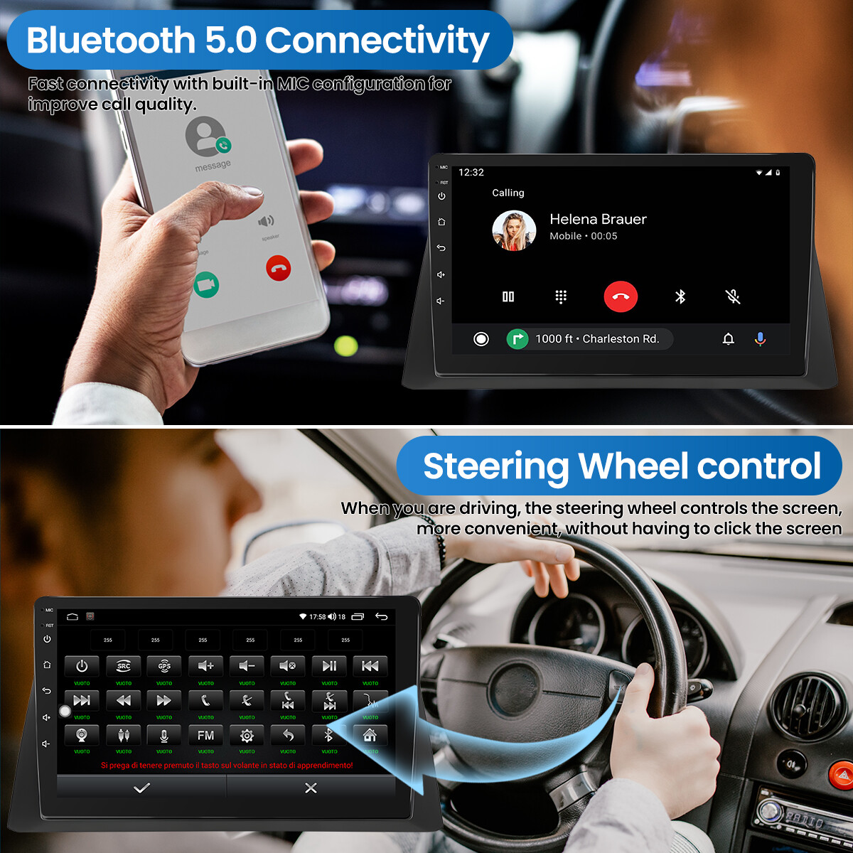 10.1” ANDROID 13.0 CARPLAY CAR STEREO RADIO GPS NAVI FOR HONDA ACCORD 2008-2012