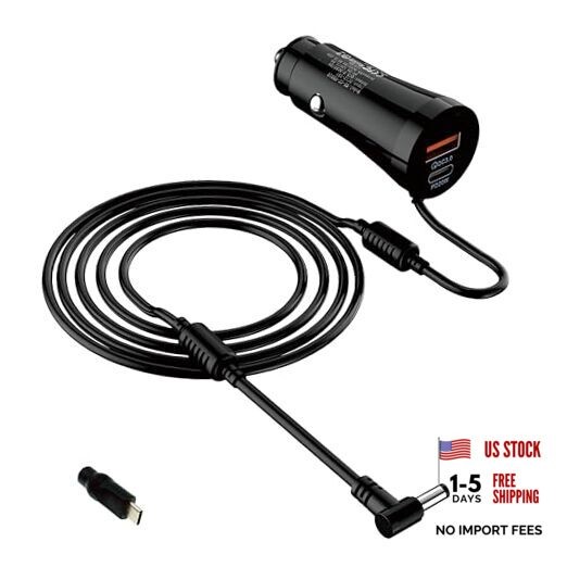 12V Power Cord Adapter Compatible with Apple carplay Android auto Screen, Cord