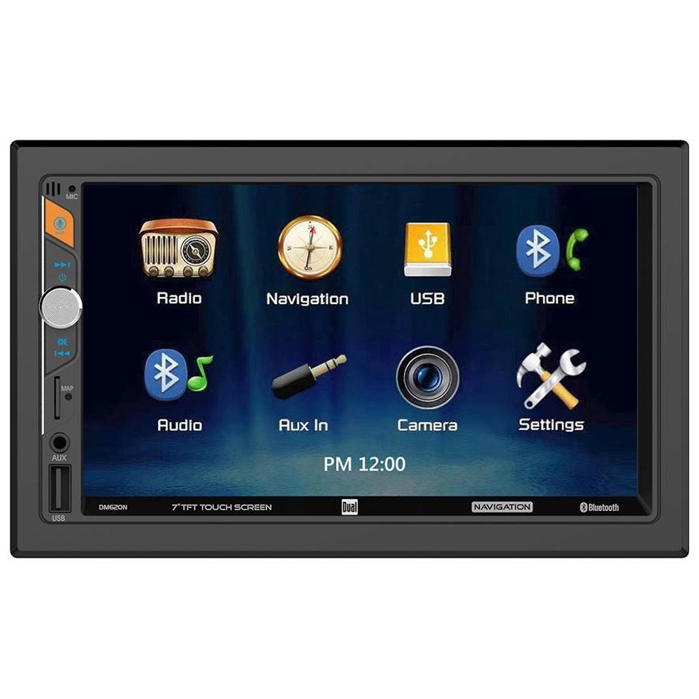 Dual 7″ Navigation Bluetooth Car Stereo AM/FM Radio for 1999-2003 Ford F-150,250