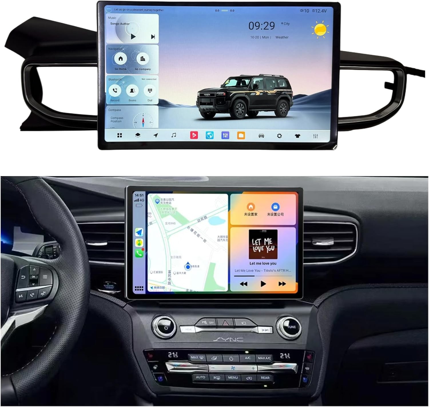 Android Car Radio Stereo AHD GPS Carplay Navigation For Ford Explorer 2020-2025