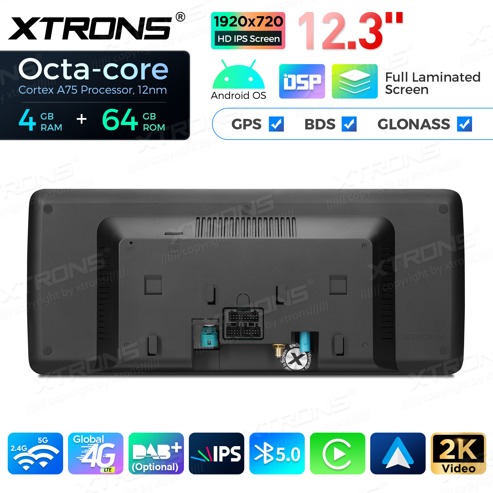 4G Android 13 Octa Core 64GB Car Play Stereo GPS WiFi 2K For BMW 5er E60 E61 CIC