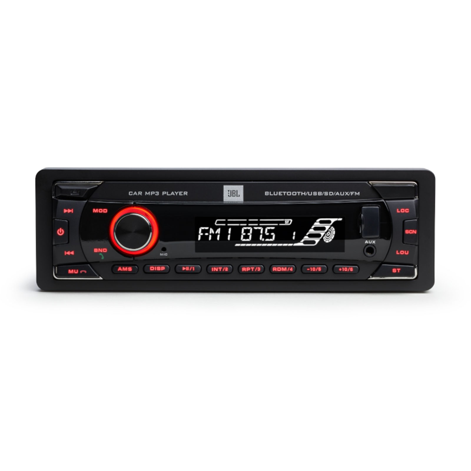 JBL Celebrity100 1-DIN Bluetooth FM SD/MP3 Radio, 3.5″ 80W Max Speakers (Pair)