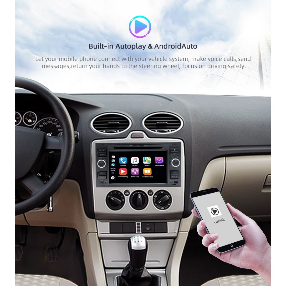 For Audi A4 B6 B7 2002-08 Android 12 Car Radio DVD GPS NAVI WIFI SWC Carplay USB
