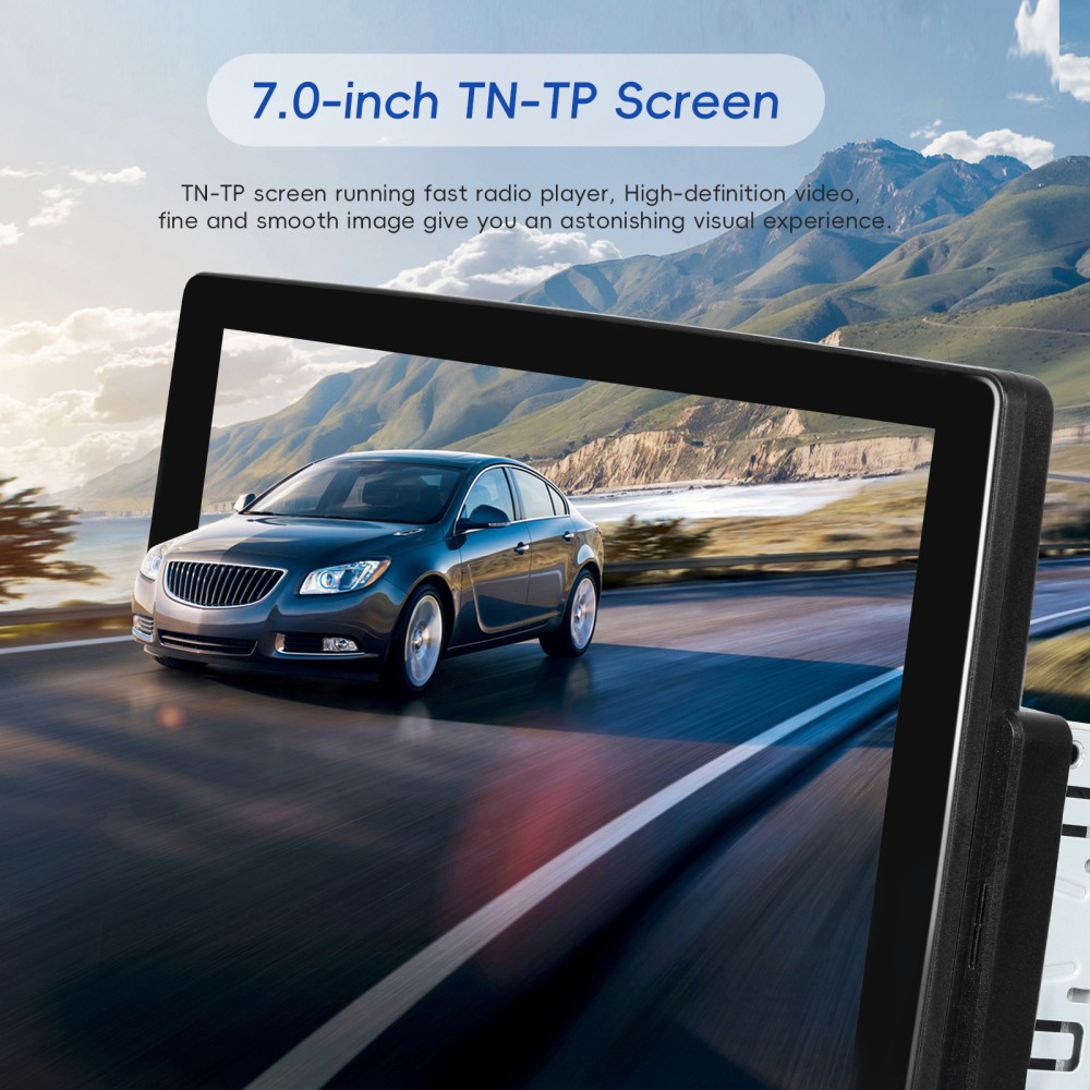 1DIN 7″ HD Car Radio Stereo Bluetooth FM CarPlay Android Touch Screen MP5 Player