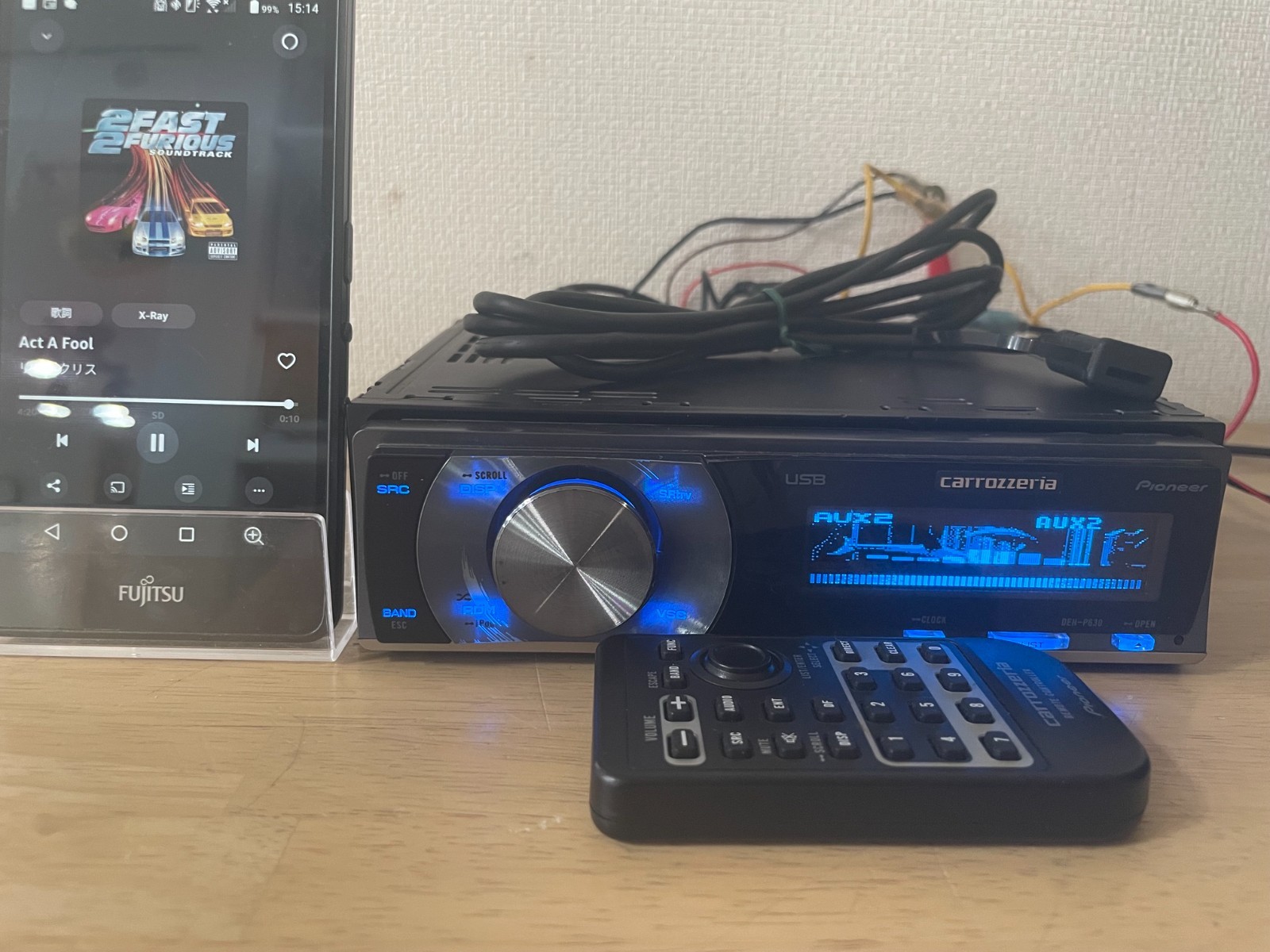 Pioneer Carrozzeria DEH-P630 1Din Car Audio CD Player Operation Confirmed