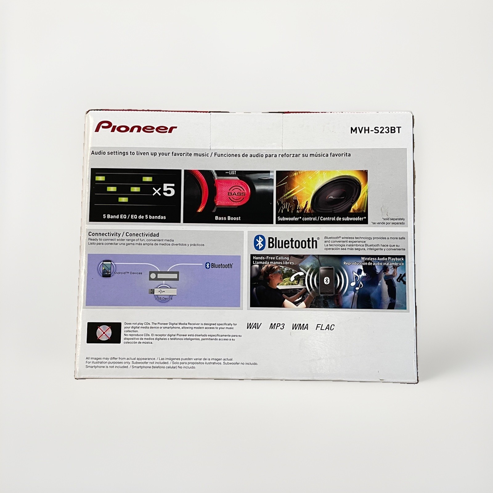 Pioneer MVH-S23BT Digital Media Receiver (No CD) Bluetooth USB