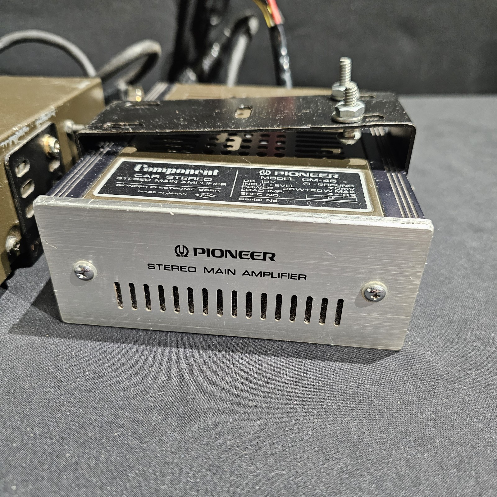 Vintage Pioneer KP-66G & GM-40 Component Cassette Deck & Amplifier AS-IS