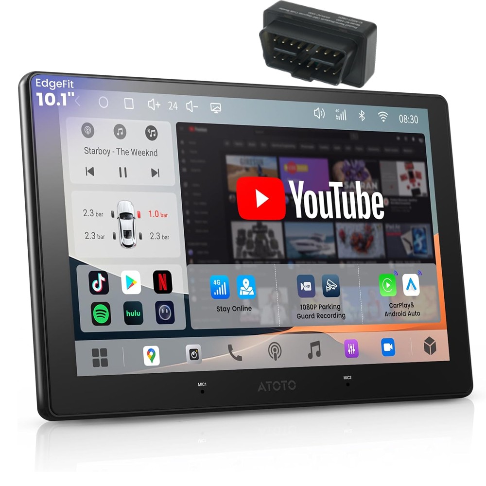 2026 ATOTO A7 Android 13 OBDII 4+64GB Car Stereo Built-in AI Voice Radio 4G LET
