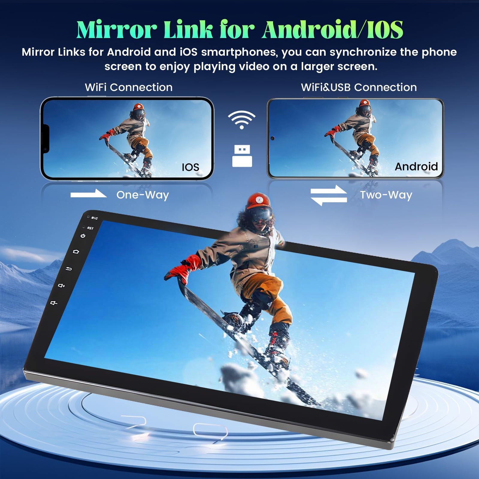 Roinvou 232G Android Carplay Stereo For 2005-2012 Toyota Corolla Ex 9 Touch