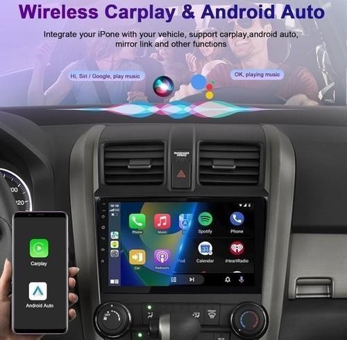 4+128G Car Stereo for Honda CRV 2007-2011 9” Touch Screen, Carplay, Android Auto