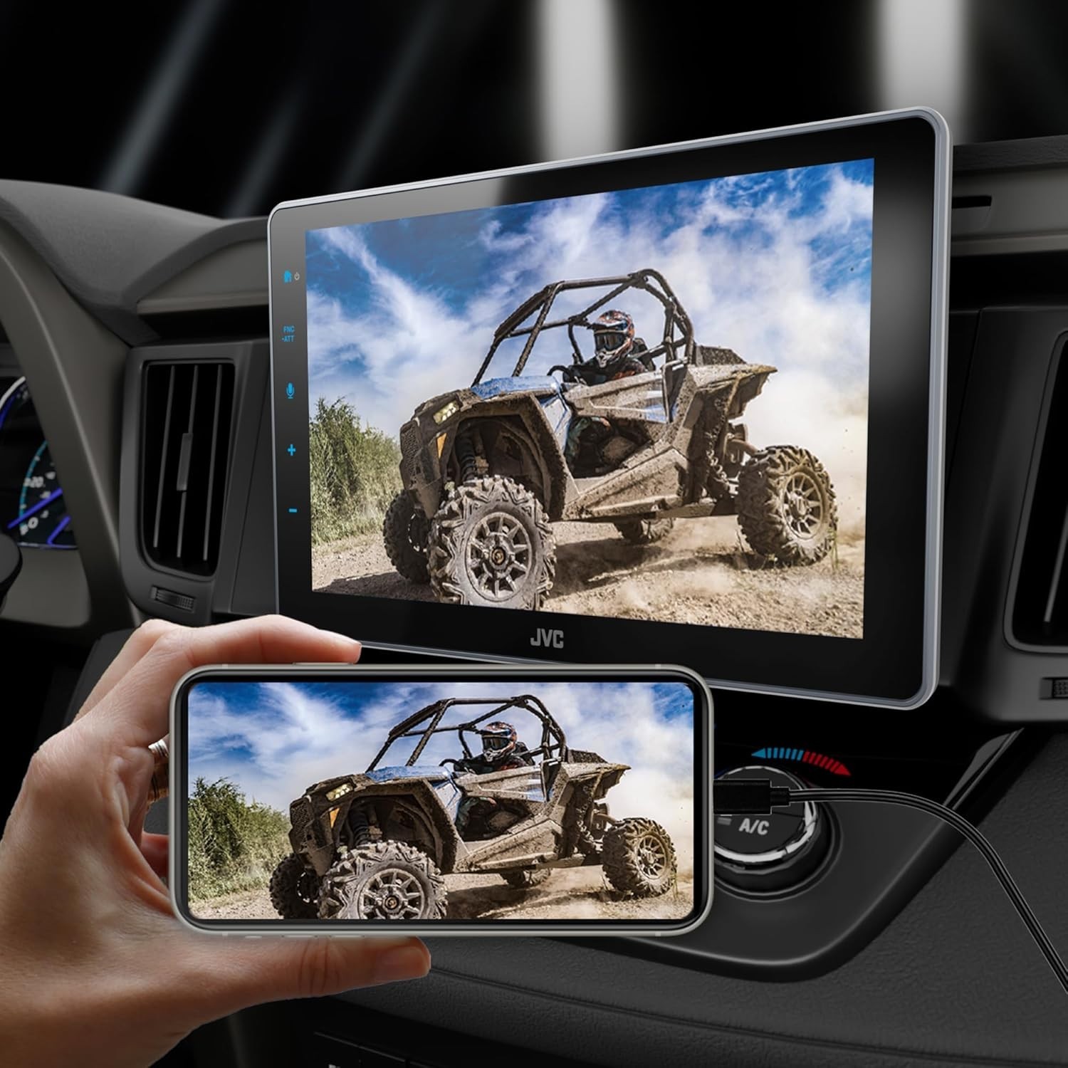 JVC KW-Z900W 9 Inch HD Touchscreen Car Stereo Wireless Apple CarPlay Android Aut