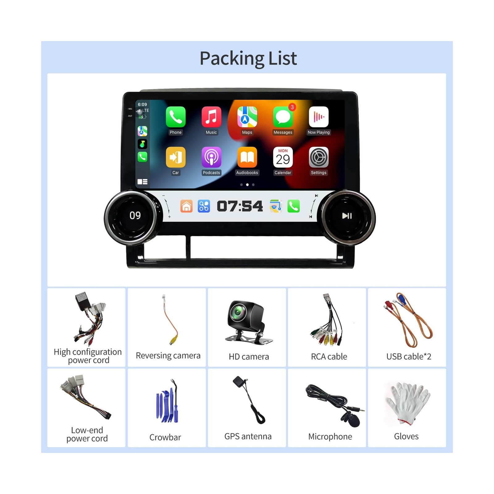 Car Radio Stereo for Toyota Tacoma 2005-2015 Apple Carplay Android Auto 10.1 …
