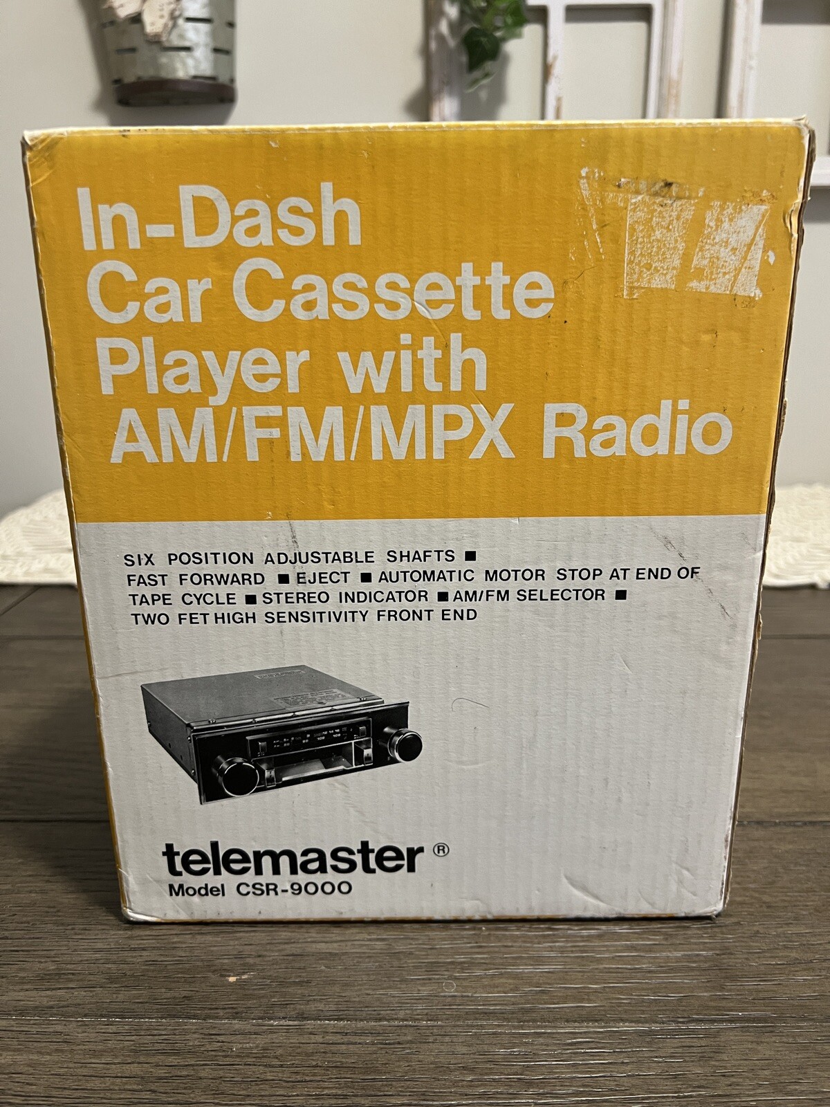 Telemaster CSR-9000 1970s Retro Vintage Car Casette Player AM/FM/MPX Radio