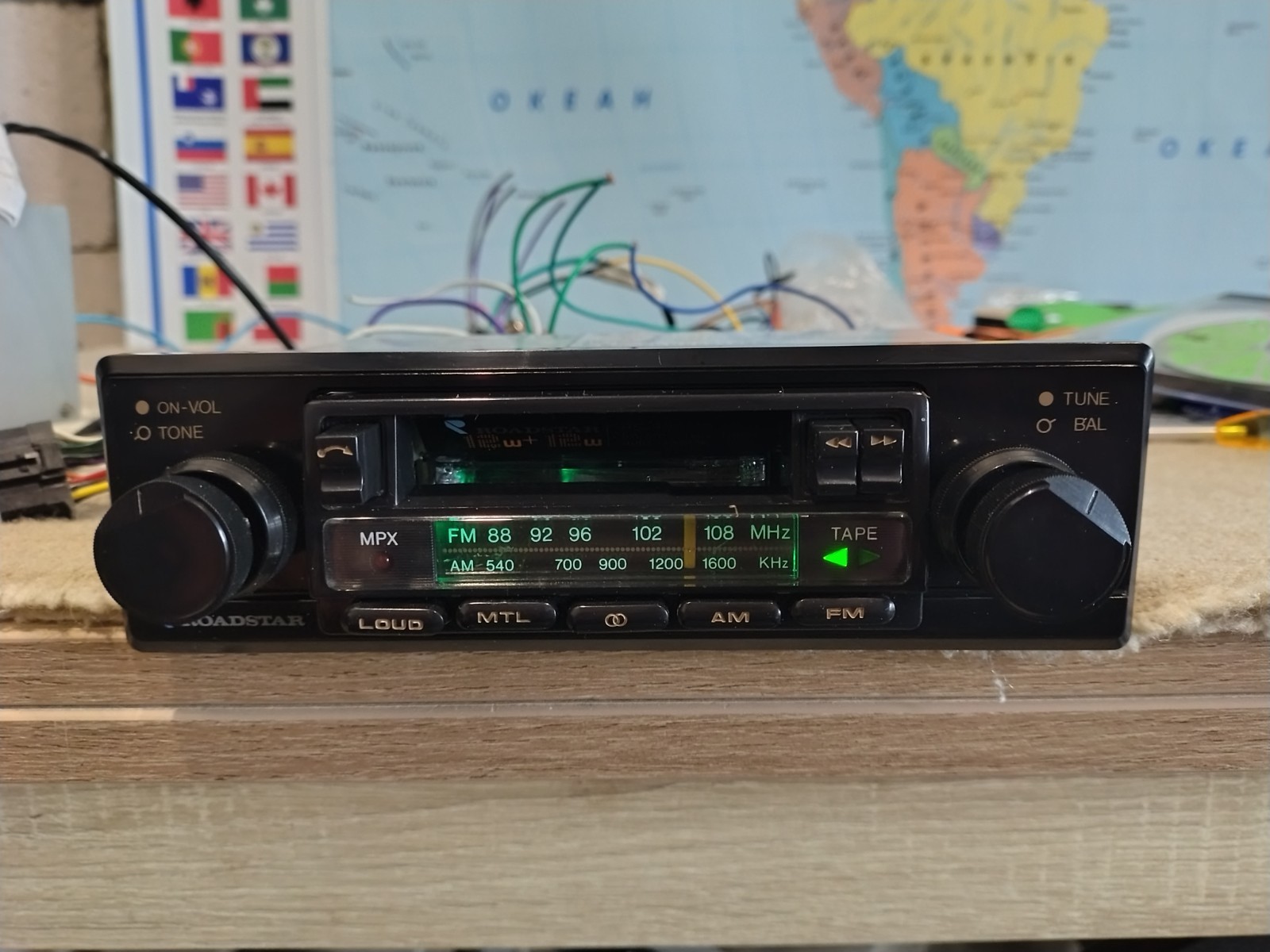Roadstar RS440MX Car Stereo Cassette In Dash Receiver Fully Working Never Used