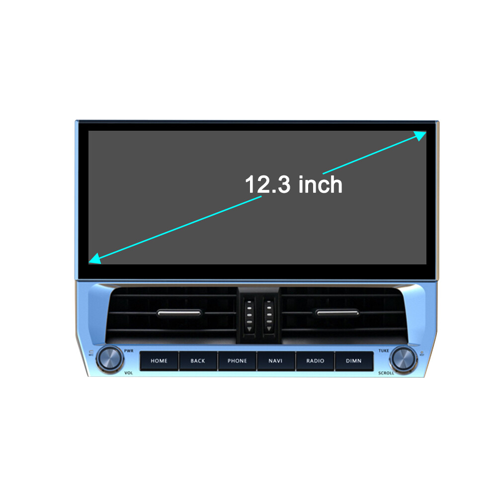 12.3Inch For Toyota Prado 2018-2022 Auto GPS Navi Stereo Radio Audio BT 4+32G