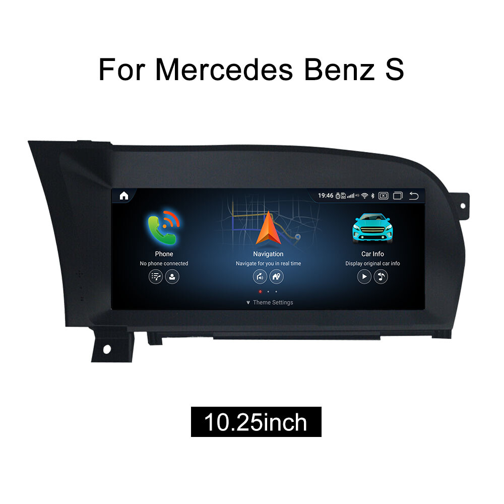 10.25inch Android Screen UPGRADE GPS Mercedes Benz S W221 2010-2013 NTG3.5