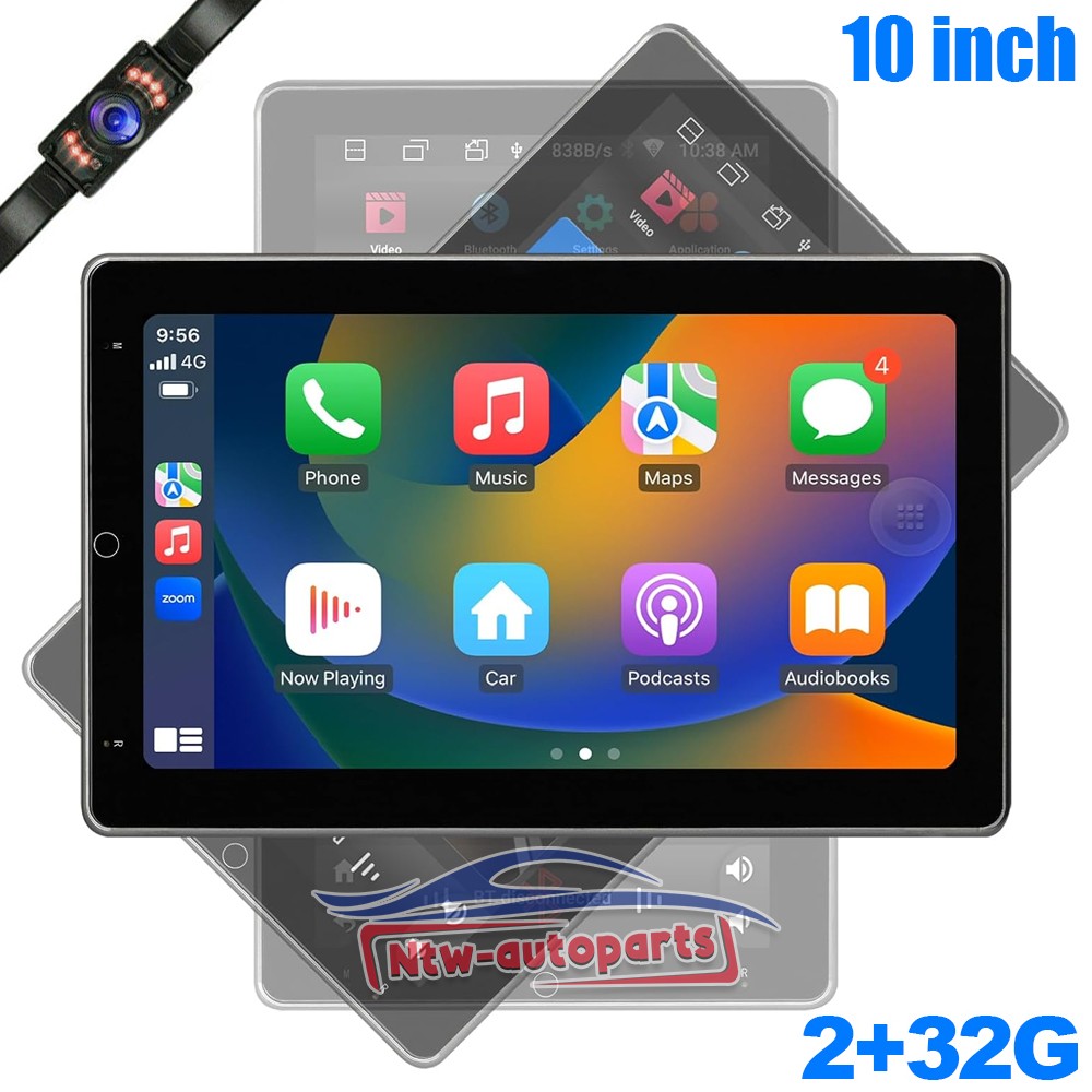 Android 13 10.1inch Car Stereo GPS Carplay Radio Double 2 Din WIFI Touch Screen