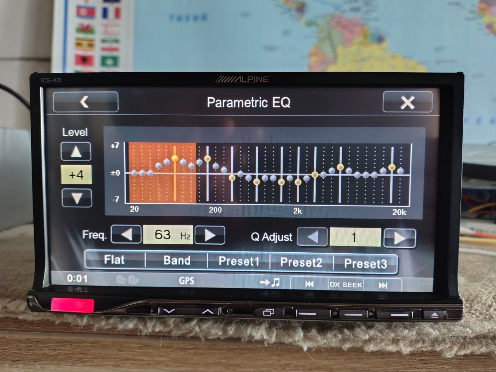 Alpine ICS-X8 Car Stereo Mobile Media Station Fully Working Good Shape Bluetooth