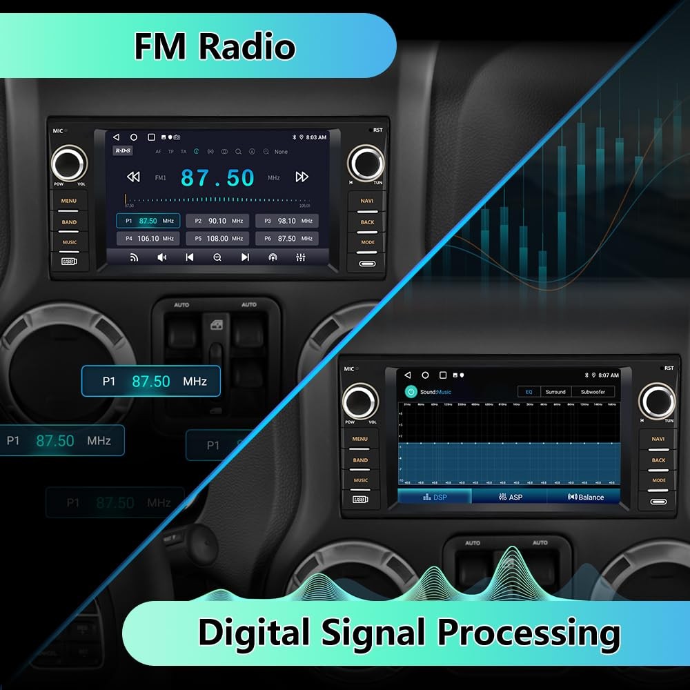 Eaglenav Car Stereo For Jeep Wrangler Jk Compass Patriot Chrysler Dodge Ram