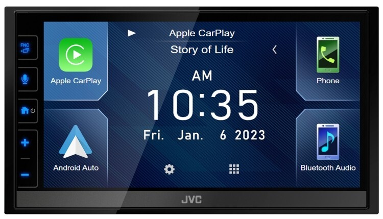 JVC KW-M780BT Multimedia Receiver w/ Android Auto and Apple CarPlay + Backup Cam