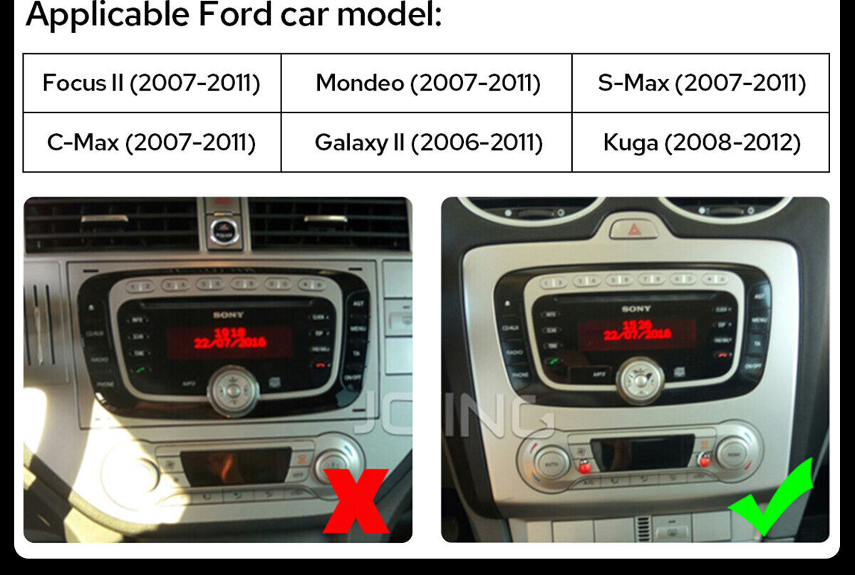 Android 12 10.1″ Android Car Radio GPS Plug & Play For Focus Mondeo S-Max Kuga