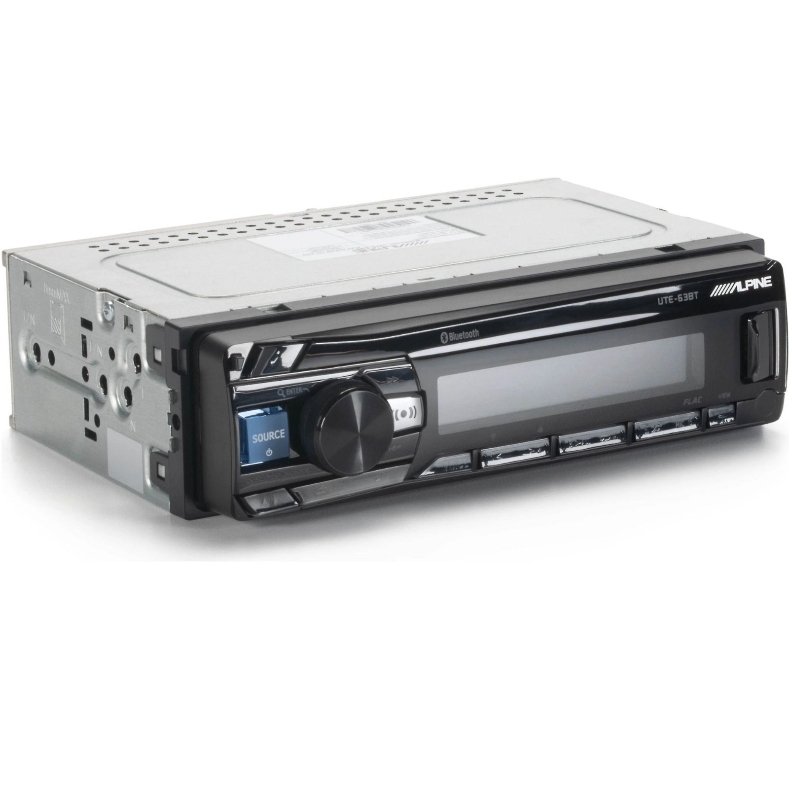 Alpine UTE-63BT Single-DIN Bluetooth Mech-less Digital Media Receiver