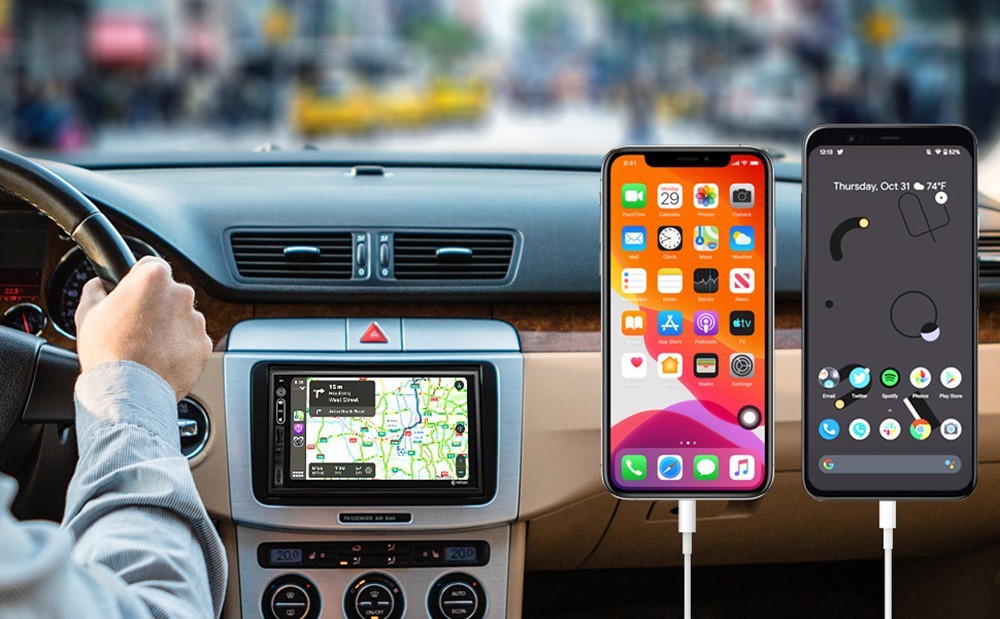 7inch 4+64GB Android 15 Apple Carplay Car Stereo Radio GPS WIFI 2 Din Navigation