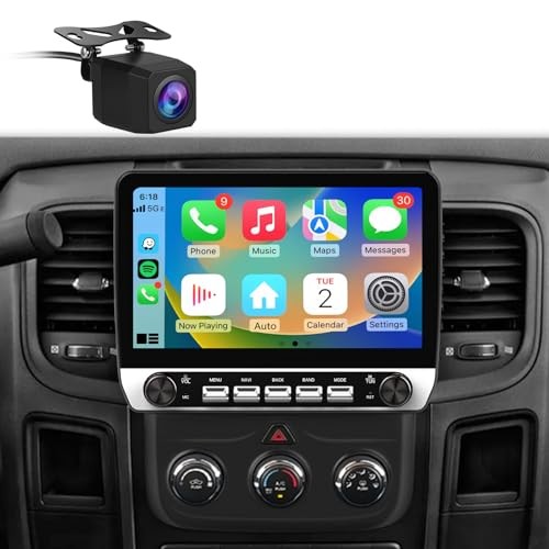 10.1″ Car Radio Stereo for Dodge RAM 1500 2500 3500 2GB+64GB 10.1″with Camera