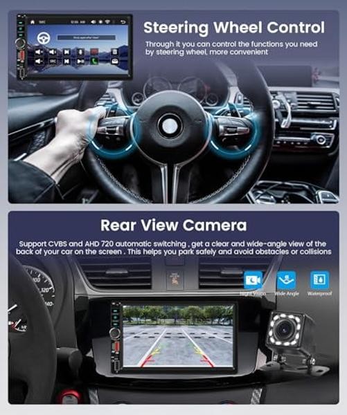 Wireless Carplay Android Auto Double Din Car Radio Stereo, Wireless Carplay+USB