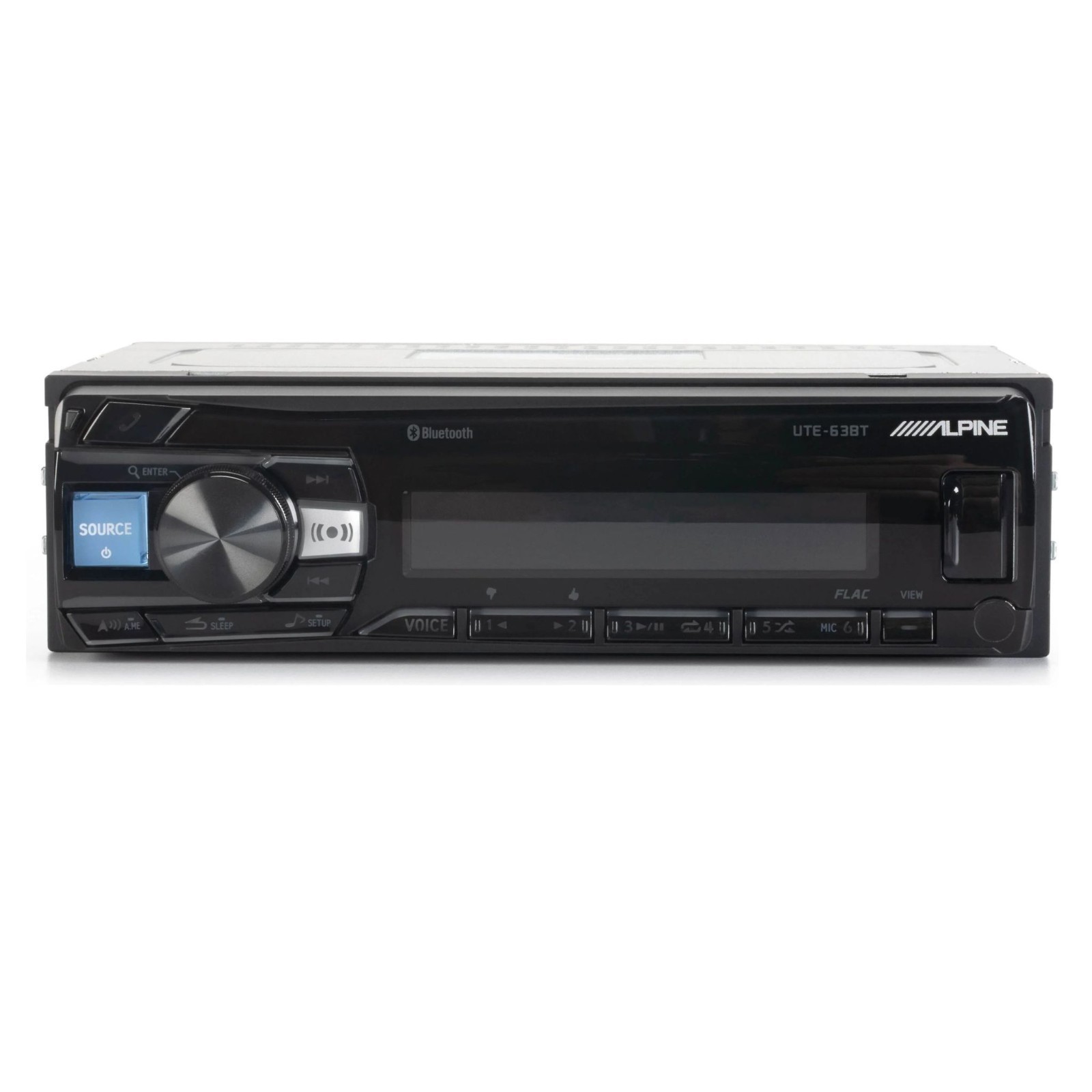 Alpine UTE-63BT Single-DIN Bluetooth Mech-less Digital Media Receiver