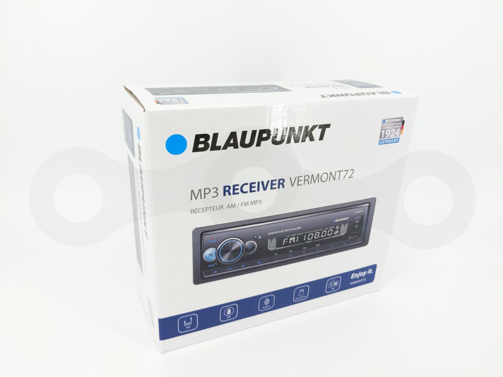 Blaupunkt Single DIN In-Dash MP3 USB Bluetooth Car Stereo Digital Media Receiver