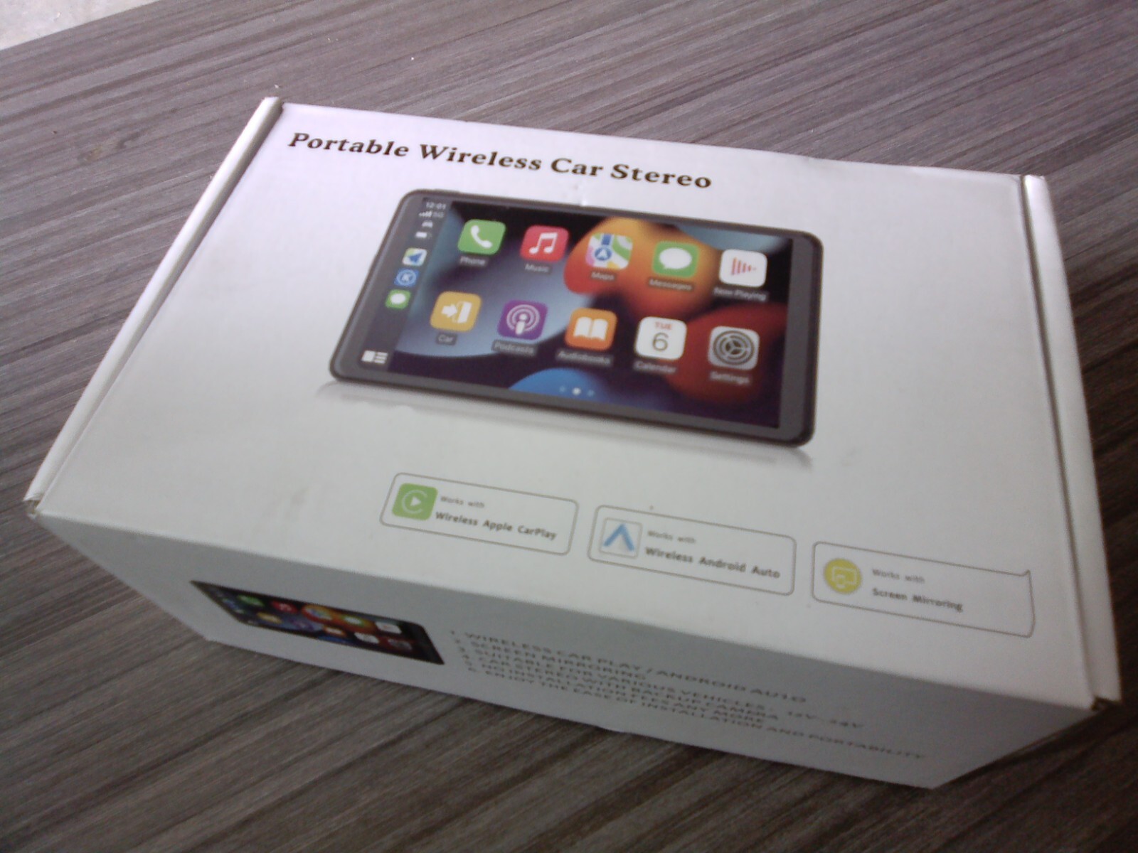 7 Inch Portable Wireless Touch Screen Car Stereo Apple Android Compatible New