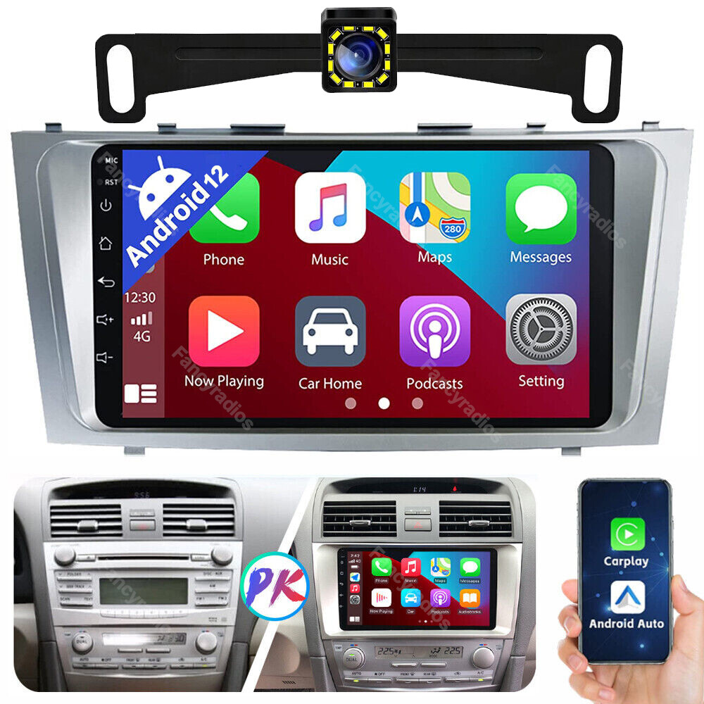 For 2007-2011 Toyota Camry Apple CarPlay Android 13 Car Stereo Radio GPS WIFI BT