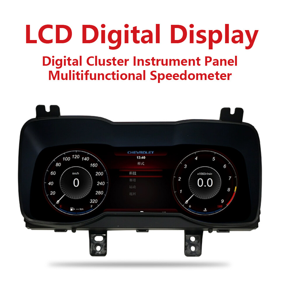 LCD Digital Instrument Cluster Speedometer Fits For Chevrolet Camaro 2010-2015