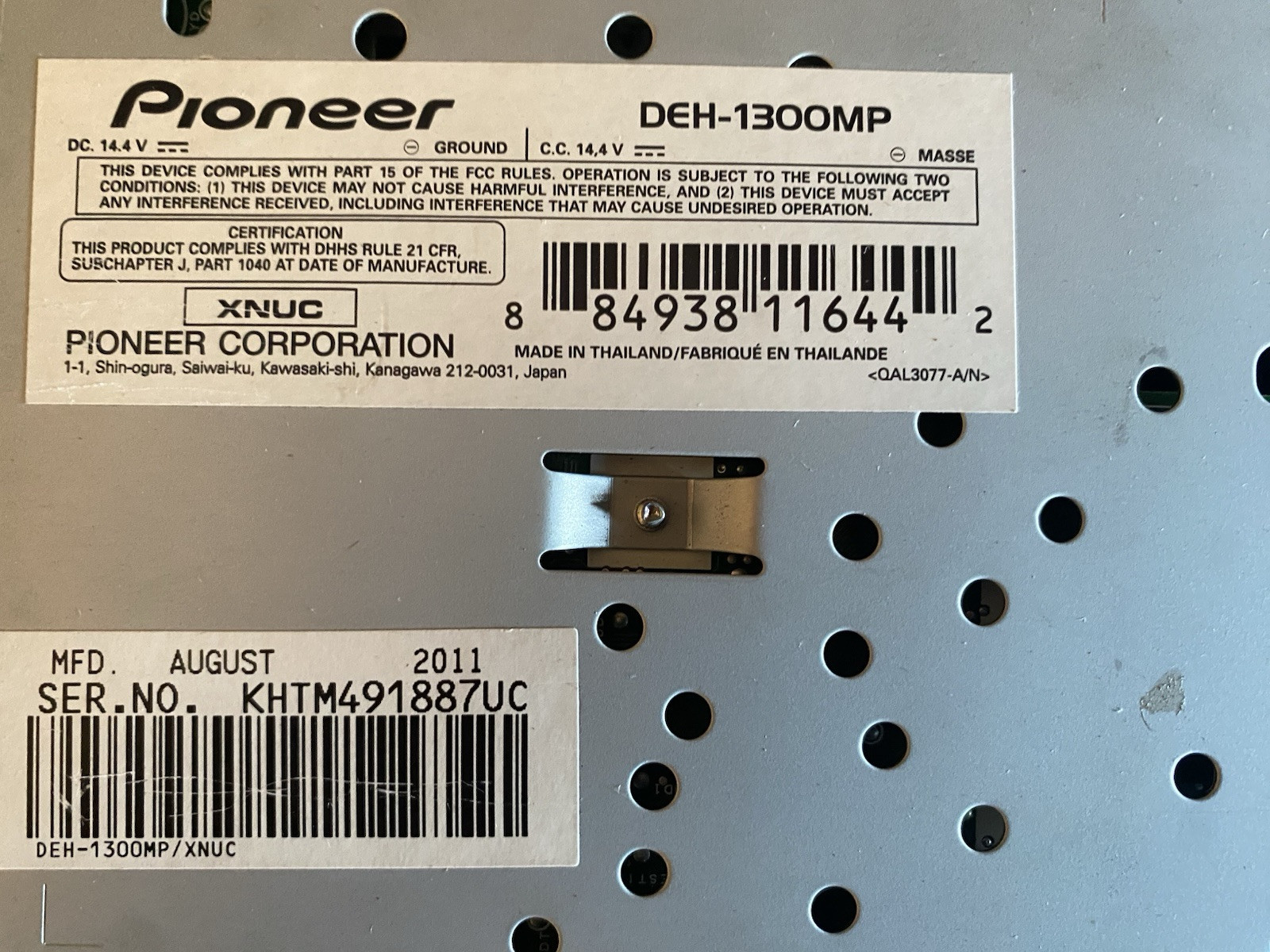 pioneer deh-1300mp